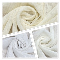 Linda V--1011 Wholesale Linen Tulle Curtain Fabrics Living Room and Bedroom Curtains 3 Models 100% Polyester